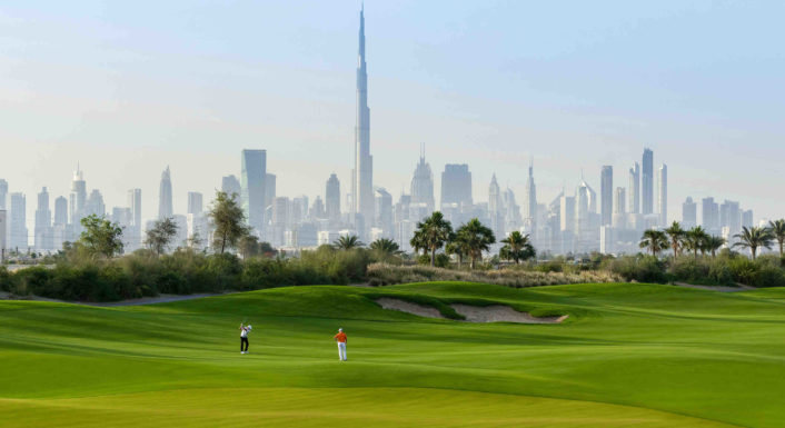 Поле для гольфа Dubai Hills Estate